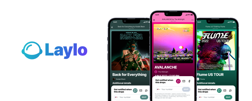 Laylo music promotion banner